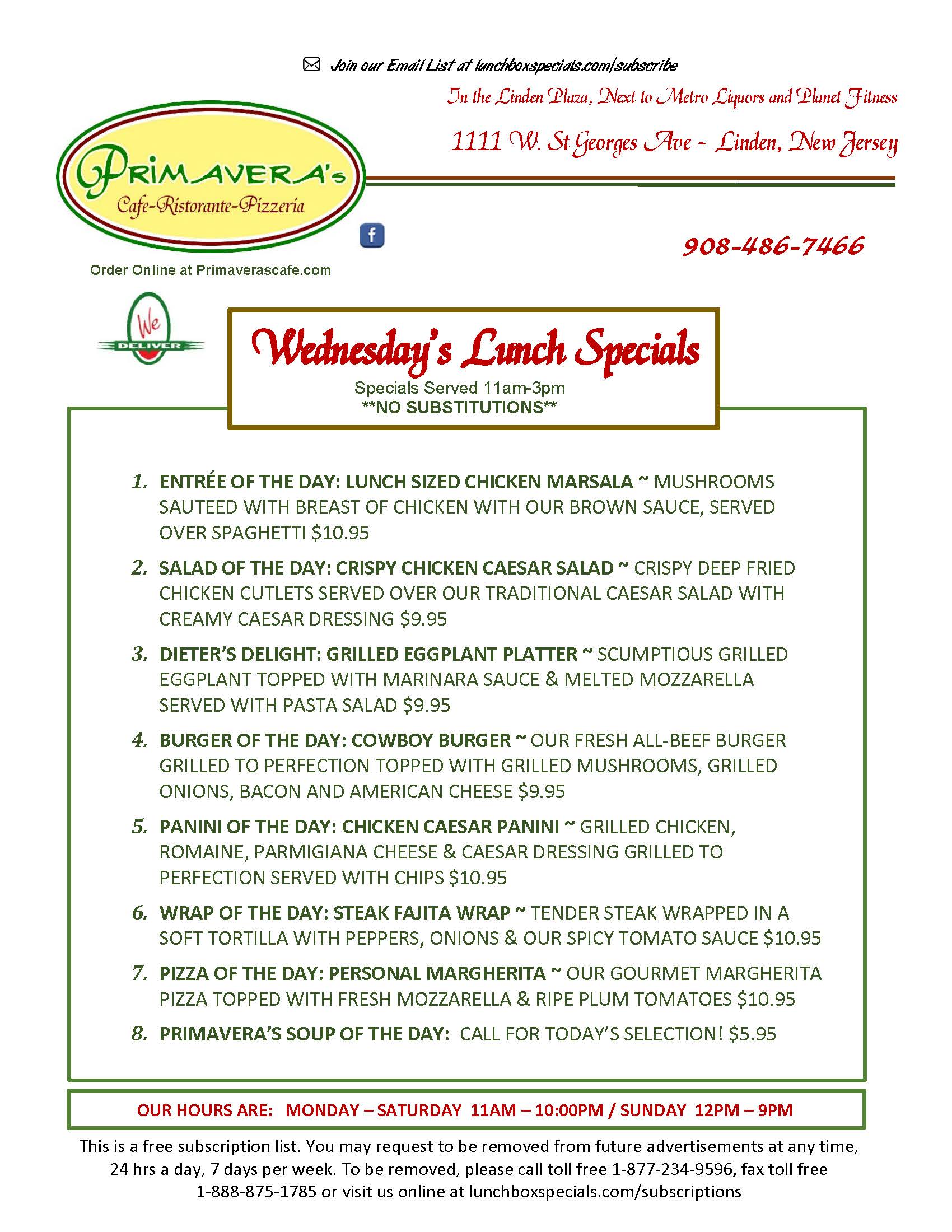 Primaveras Cafe 061125